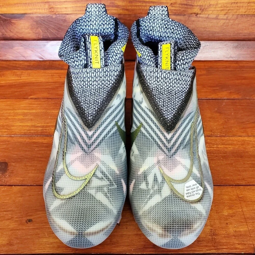 Nike Alpha Menace Elite 3 RW Wolf Grey Football Cleats CV0578-001 Sz 11